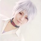 EVA Neon Genesis Evangelion Nagisa Kaworu short silver white anime cosplay wig