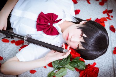 BLOOD+ otonashi saya short black anime cosplay wig