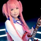 ANGEL BEATS Yui long straight pink 80cm anime cosplay wig