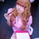 Macross F Sheryl Nome long 80cm curly gold pink mix anime cosplay wig