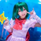 Macross F Ranka Lee short dark green anime cosplay wig