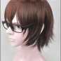 NEW Meganebu! Soma Akira Short Brown mix Cosplay wig costume glasses