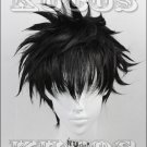 Detective Conan Kuroba Kaito Kid the Phantom Thief short black anime cosplay full wig