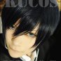 Code:Breaker Oogami Rei short black blue anime cosplay full wig