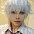 K-project ISANA YASHIRO short silver white anime cosplay full wig