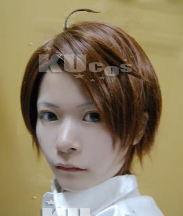 Axis powers hetalia APH Ro derich Edelstein short dark brown anime cosplay full wig