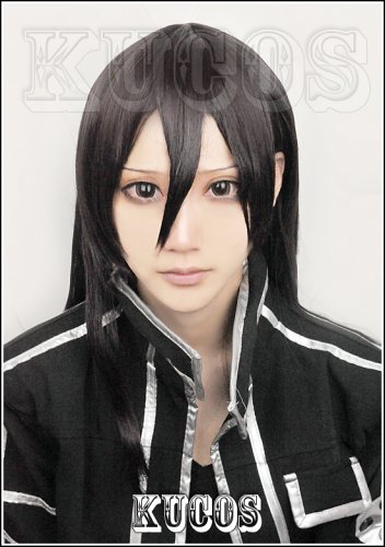 sword art online 2 SAO Kirigaya Kazuto long 100cm straight chocolate color anime cosplay full wig