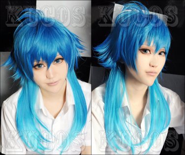 Dramatical Murder DMMd AOBA Long Blue Mix Cosplay Wig