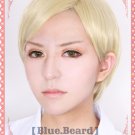 Anime Attack on Titan Erwin Smith Investigation Corps short light blonde cosplay wig