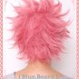 fairy tail Natsu Dragneel short pink cosplay party wig free shipping