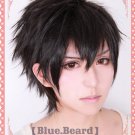 PSYCHO-PASS Kougami Shinya short black costume cosplay wig