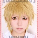 Noragami Yukine gold mix short Cosplay wig + free shipping+ Free Wig Cap