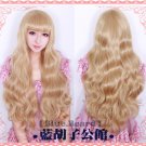 Vampire Knight Luca Souen Long Curly tea brown cosplay wig 80 cm
