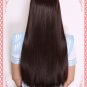 HOT IB dark brown long straight 70cm Cosplay Party Fashion Wig + free wig cap