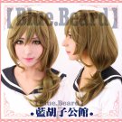 Gekkan Shoujo Nozaki-kun YUZUKI SEO long green mix anime cosplay wig