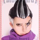 Danganronpa 2 Tanaka Gundamu short black white anime cosplay wig styled yourself