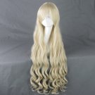 Panty & Stocking 100cm light blonde curly anime cosplay wig
