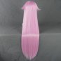 K NEKO long straight 100cm pink anime cosplay wig