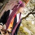 unlight Ayin long 100cm straight rose Wine purple anime cosplay wig
