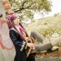unlight Ayin long 100cm straight rose Wine purple anime cosplay wig