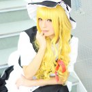 TouHou Project Kirisame Marisa 80cm long curly gold anime cosplay wig