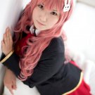 Baka to Test to Shoukanjuu Himeji Mizuki long curly 80cm dark pink anime cosplay wig