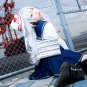 kantai collection Hibiki long white curly 80cm anime cosplay party full wig