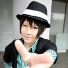 DuRaRaRa!! Rokujyo chikage short black anime cosplay wig + wig cap