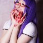 Tokyo Ghoul Kamishiro Rize long 100cm purple anime cosplay wig