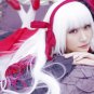 K Kushina Anna pure white long 100cm anime cosplay wig