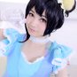 Love live!Yazawa Niko black Bun Updo anime cosplay wig