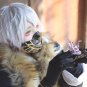 Furari no ken Nakigitsune short silver white anime cosplay wig