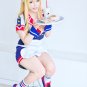 THE IDOL MASTER Hoshii Miki long 80cm light blonde curly anime cosplay wig