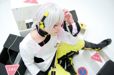 KAGEROU PROJECT Konoha white little tail anime cosplay wig