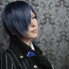 Gekka Ryouran Romance Yamato Suou short blue gray cosplay wig