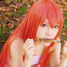 Blast of Tempest Kusaribe Hakaze 100cm orange long straight cosplay wig