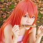 Blast of Tempest Kusaribe Hakaze 100cm orange long straight cosplay wig