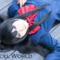 Accel World Kuroyuki hime long black 60cm cosplay wig