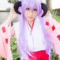 When They Cry Furude Hanyuu long straight 100cm purple cosplay wig