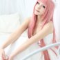 VOCALOID Megurine Luka long straight 100cm pink cosplay wig