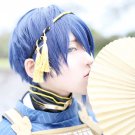Furari no ken MikazukiMunetika short dark blue mix cosplay wig
