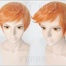 Furari no ken Iwatooshi short orange anime cosplay wig