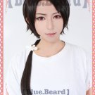 Furari no ken Kashuukiyomitsu long brown little tail anime cosplay wig