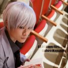 Kuroko No Basketball Mayuzumi Chihiro short silver white anime cosplay wig
