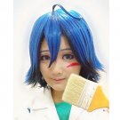 Yowamushi Pedal Manami Sangaku blue mix short cosplay wig ANIME fashion hair