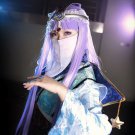 The Legend of Qin Priestess of Birth light purple 100cm anime cosplay wig