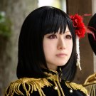 Axis Power Honda Kiku Japan short black anime cosplay wig