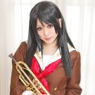 hibike! Reina Kousaka long 80cm black anime cosplay wig