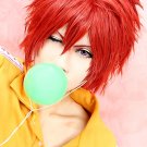 Prince of Tennis Bunta Marui short wine red anime cosplay party full wig