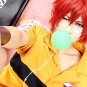 Prince of Tennis Bunta Marui short wine red anime cosplay party full wig